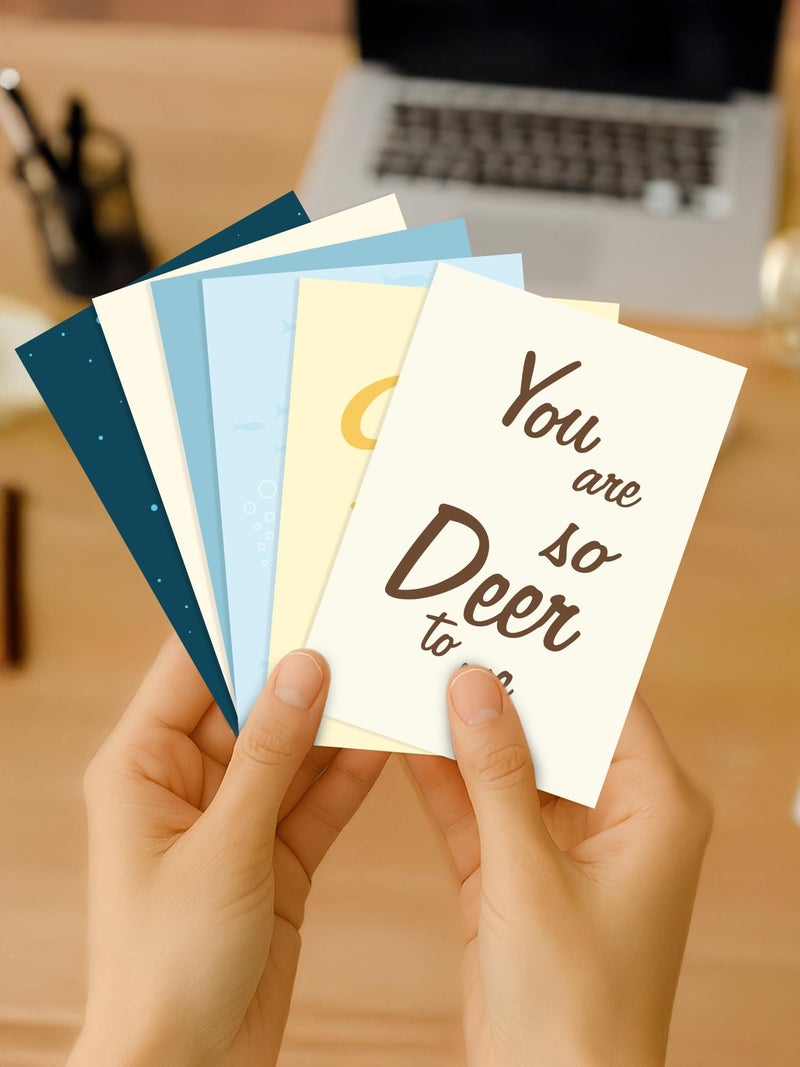 DOODLE You’ve Got Mail Thank You Notecards – Pack of 12 with Envelopes | Small Blank Greeting Cards for Gifts & Personal Notes - Image 2