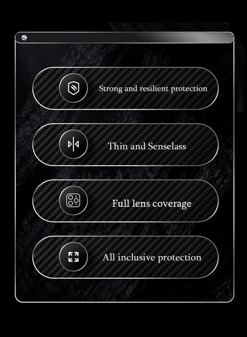 X-level Samsung Galaxy A55 Case Cover, Flexible Shock-Absorbing TPU Protective Protector Cover and Slim Soft Cell Accessories Protective Gaxaly A55 Women Men Carbon Fiber Black - Image 2