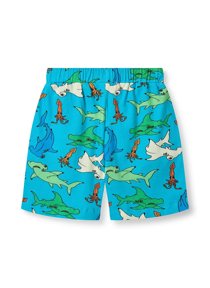 سموفولك Shorts with hammerhead sharks
