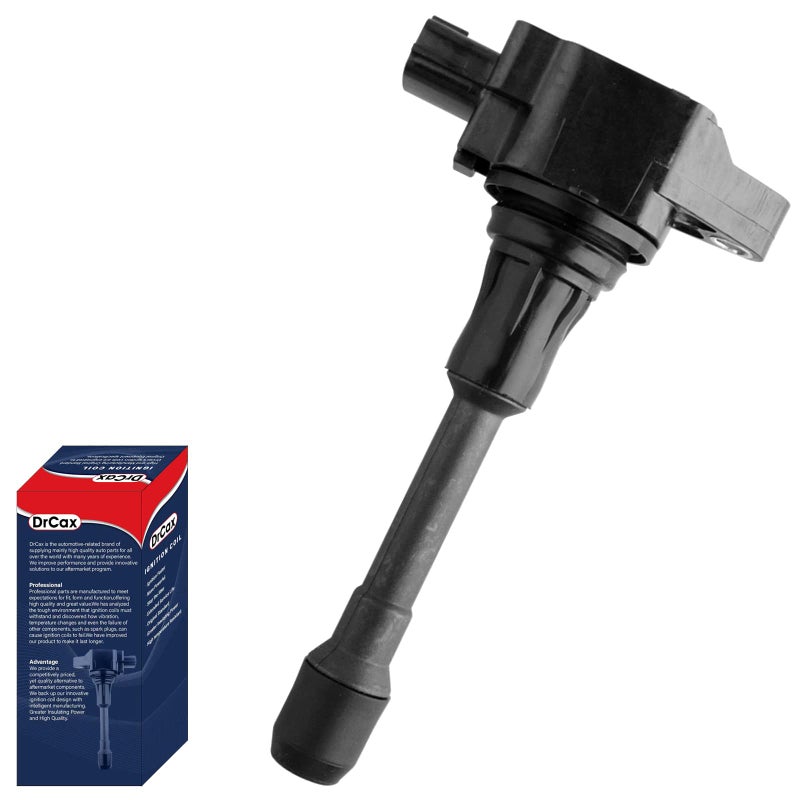 DrCax OEM Ignition Coil UF617 UF549 UF739 UF509 Compatible with Nissan Infiniti 370Z G37 M37 Q50 Q60 Q70 QX50 QX70 22448JA00C 22448EY00A 16L 18L 25L 37L 50L 56L V6 Engines 1 Pack - Image 2