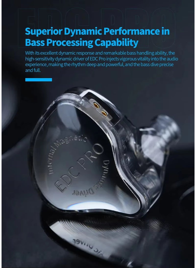 KZ New KZ EDC Pro Headset Dynamic In-Ear Monitor HiFi Wired Headphone Bass Stereo Game Music Earbuds Sports Noise Reduction Earphon - No Mic - Image 5