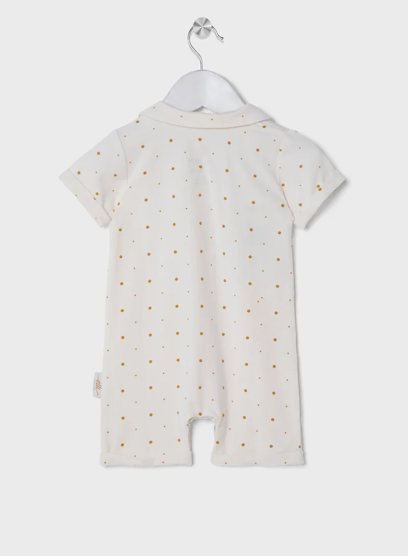 إيلي جونيور Bamboo Shirt Suit Golden Dots