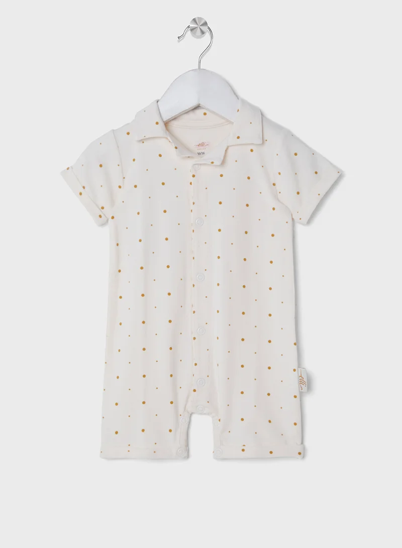 إيلي جونيور Bamboo Shirt Suit Golden Dots