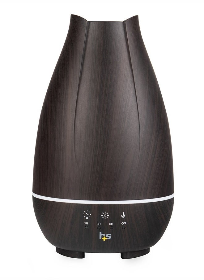 Essential Oil Diffuser, Cool Mist Humidifier and Aromatherapy Diffuser with 500ML Tank Ideal for Large Rooms, Adjustable Timer, Mist Mode and 7 LED Light Colors, Brown - pzsku/Z8D71213F918C4B3DFE21Z/45/_/1715636872/c7deefff-c5ff-4cd6-860d-b4d061391c6f