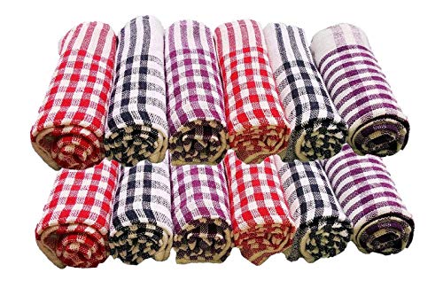 A'kin Akin 100% Cotton Cleaning Cloth Kitchen Napkin | Duster and Chapatis Napkins | Table Wipe Multipurpose Napkin 15X15 Inch | (Pack of 48) - Image 2