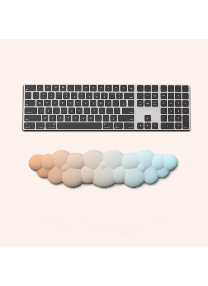 Generic 3-Piece Office Keyboard Cloud Wrist Rest And High Density Memory Silicone Non Slip Base Mouse Pad  - Image 3