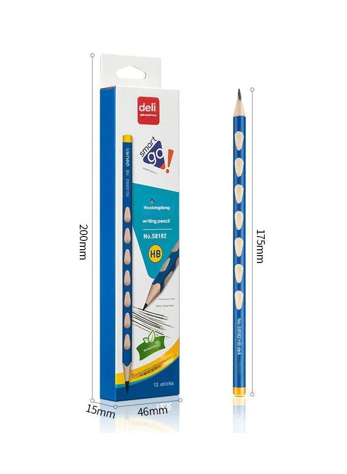 Generic HB Hexagonal Pencil, Student Anti Slip 12 Pieces/Box - Image 2