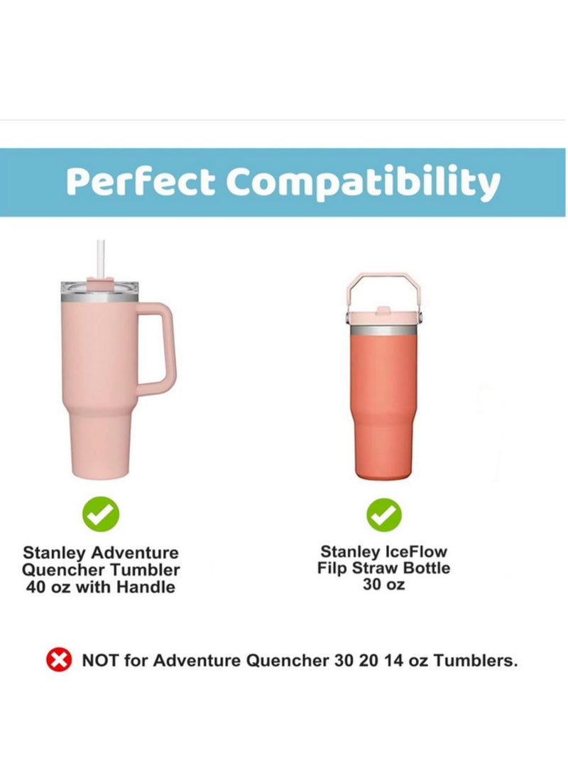 Silicone Boot for Stanley 40oz Tumbler with Handle Silicone Sleeve for Stanley 40oz Protector Boot for Stanley Accessories 40oz/30oz (Cream)  - Image 2