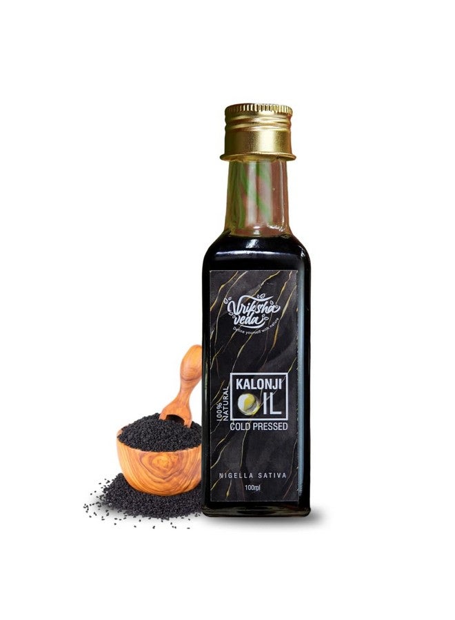 Vriksha Veda Pure Kalonji (Black Seed) Oil for Hair and Skin Care I Cold-Pressed I 100 ml - Image 1