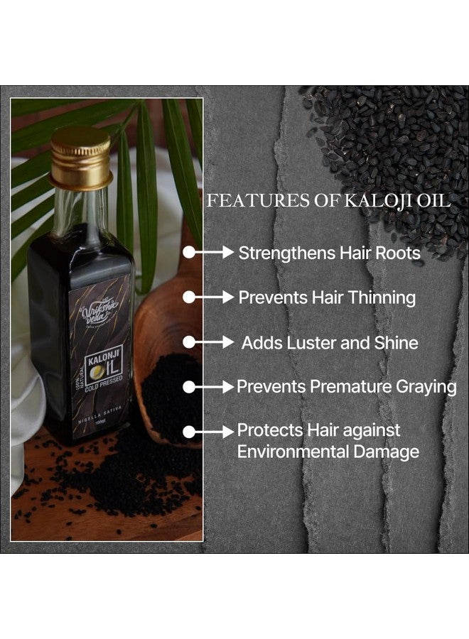 Vriksha Veda Pure Kalonji (Black Seed) Oil for Hair and Skin Care I Cold-Pressed I 100 ml - Image 5
