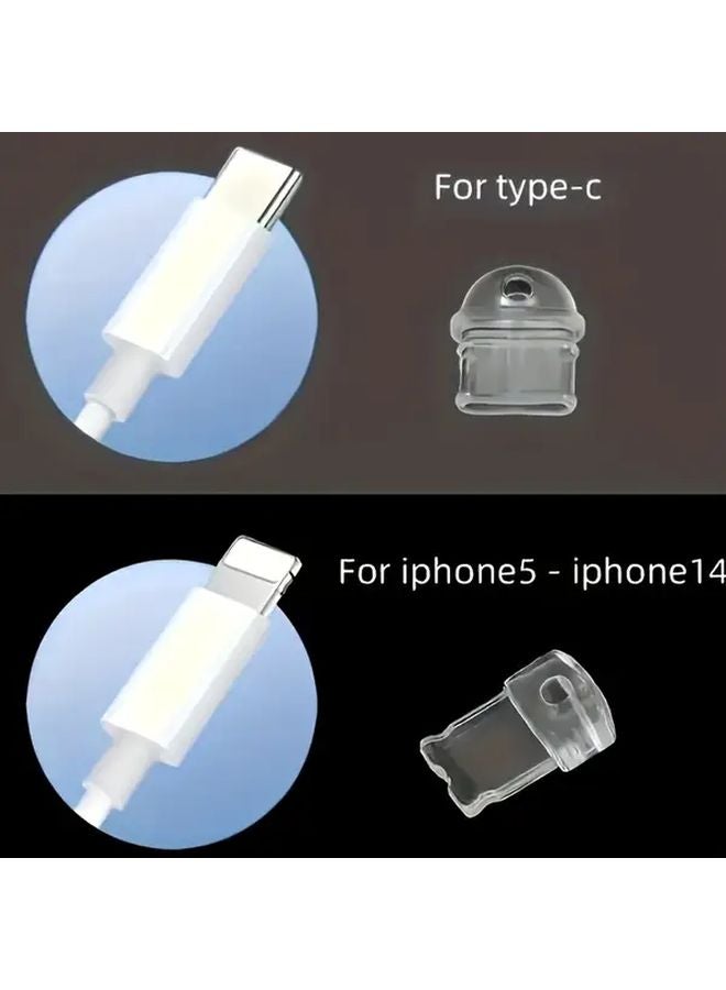 Cute Moon Cat Acrylic Dustproof Plug For IOS Smartphones PMMA Material 1pc - Image 5