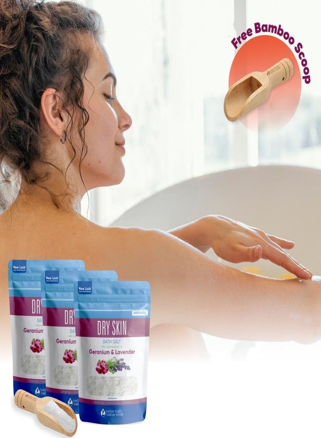 Better Bath Better Body Dry Skin Bath Salt (3 Pack with Scoop) Skin Soothing Epsom Salt with Pure Essential Oils in BPA Free Pouch with Press Lock Seal Made in USA Three 2 Lbs Pouches 6 Lbs Total - Image 3