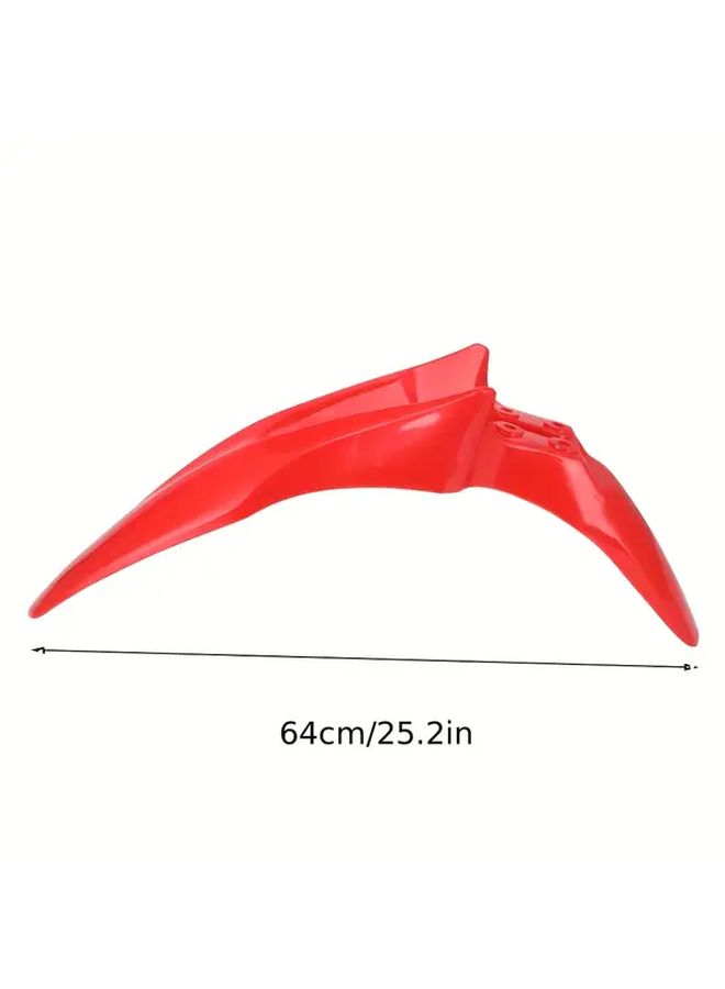 Red Front Fender Mudguard For Dirt Bike All Year Protection Easy Installation - Image 2