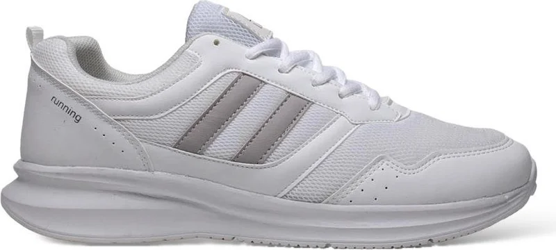 Liger Men's Light Comfortable Faylon Sole Sneakers White - Grey