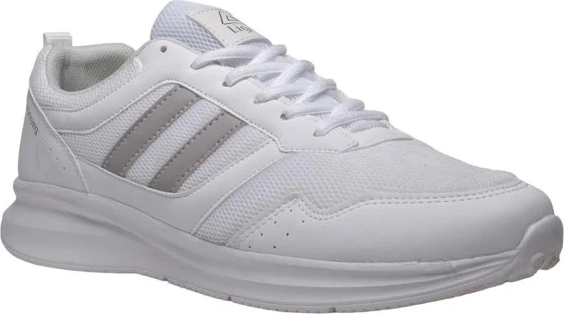 Liger Men's Light Comfortable Faylon Sole Sneakers White - Grey
