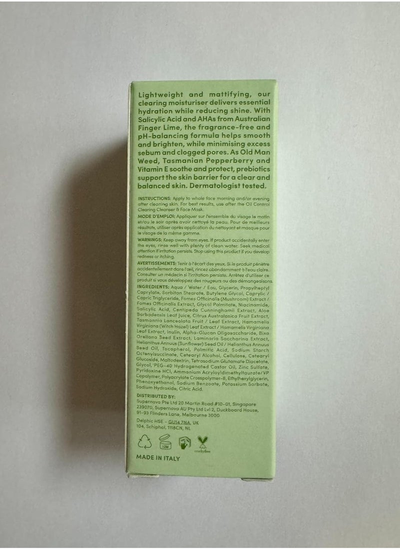 Sand & Sky Sand & Sky Oil Control Clearing Moisturizer - Daily Lightweight Face Gel for Oily Acne Prone Skin | Hydrates, Soothes Redness, Reduces Pores | Salicylic Acid, Aloe Vera, Vitamin C, E  - Image 2