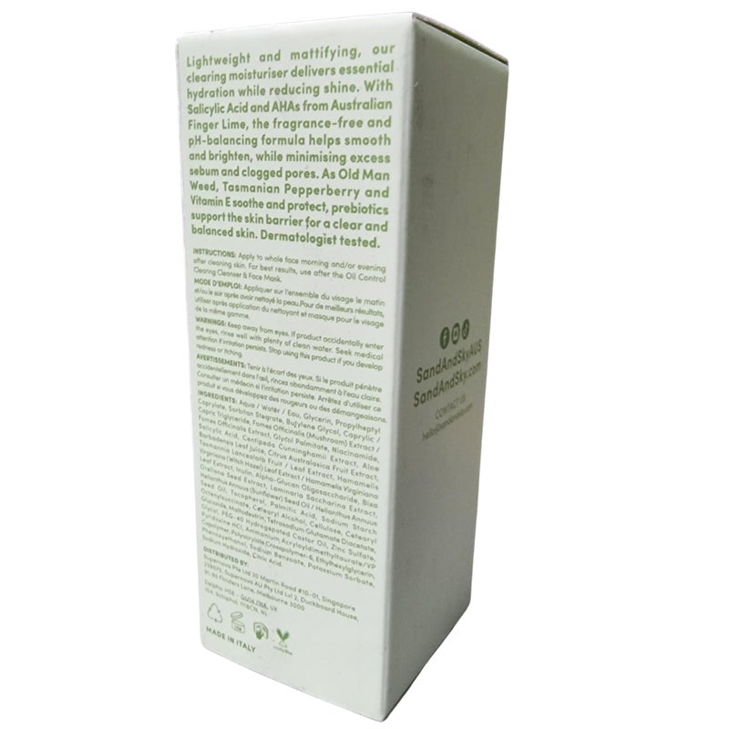 Sand & Sky Oil Control Lightweight Moisturizer with Salicylic Acid & Niacinamide - Oil-Free Face Cream for Blemish-Prone Skin, Balances Oil Production - Image 4