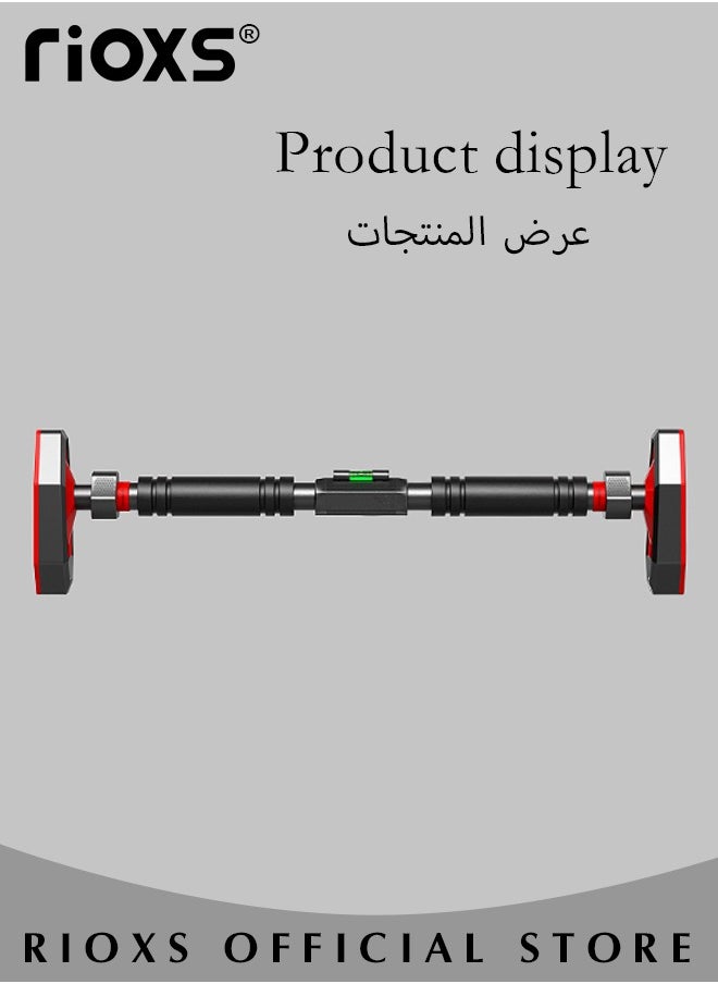 Pull-up Bar for Doorway Strength Training Equipment without Screws Pull-up Bar with Level Adjustable Width for Home Indoors
