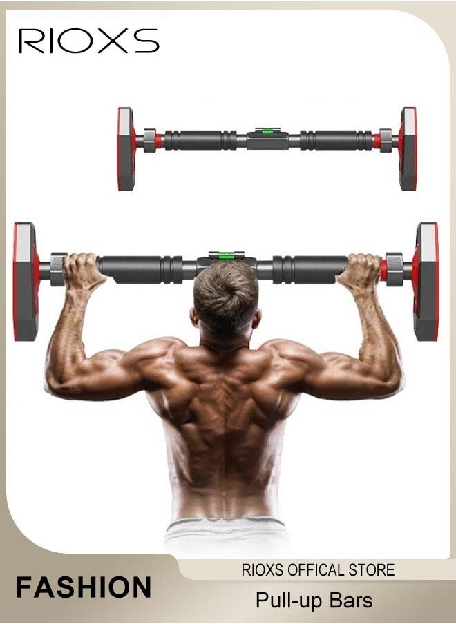 RIOXS Pull-up Bar for Doorway Strength Training Equipment without Screws Pull-up Bar with Level Adjustable Width for Home Indoors  - Image 1