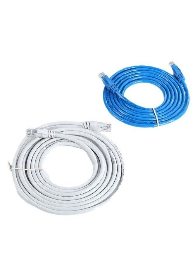 Generic Six Types Of Gigabit Network Cable Router Cat6 Finished Jumper 1 Meter Computer High-speed Broadband Cable-Color:Blue-Line Length:50m  - Image 5