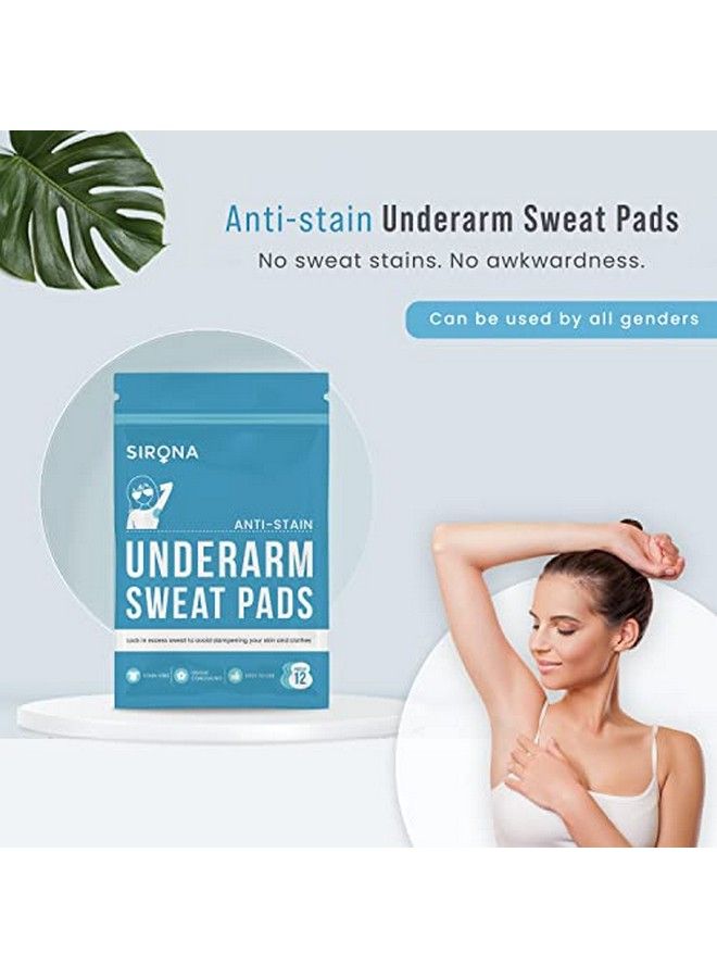 Sirona Disposable Underarm Sweat Pads For Men And Women 12 Pads (Pack Of 3) ; Peeloff ; Stain Proof ; Anti Perspiration - Image 3