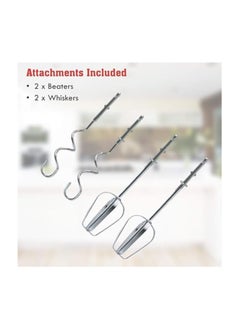 Generic Scarlett Super Hand Mixer | 7-Speed Hand Mixer with Stainless Steel Beaters, Dough Hooks, and Multi-Purpose Attachments for Cakes, Dough, Cream, and More  - Image 2