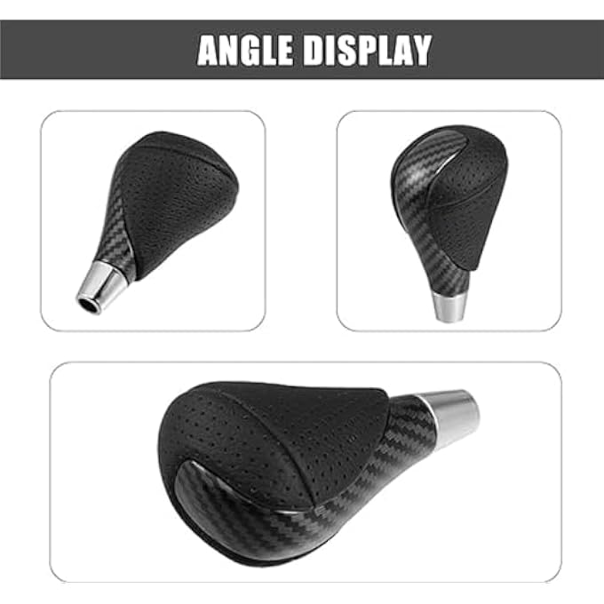 rayihni Azonee Car Automatic Gear Stick Shift Knob Carbon Fiber Pattern Black Automatic Gear Stick Shift Knob for Lexus RX450h 20102015 and Lexus F 20082014 - Image 5