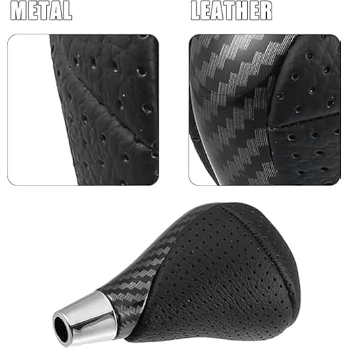 rayihni Azonee Car Automatic Gear Stick Shift Knob Carbon Fiber Pattern Black Automatic Gear Stick Shift Knob for Lexus RX450h 20102015 and Lexus F 20082014 - Image 4