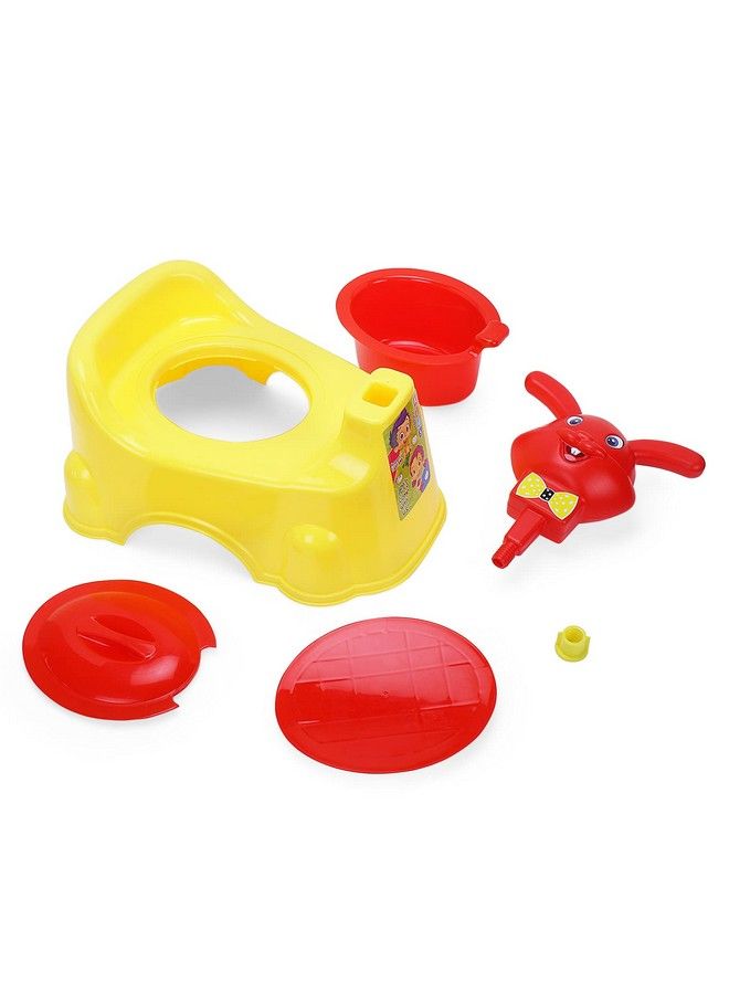Nabhya Rabbit Baby Potty Training Seatchair For Kidsinfant Potty Toilet Chair With Removable Tray & Closing Lid (Yellow) - Image 4