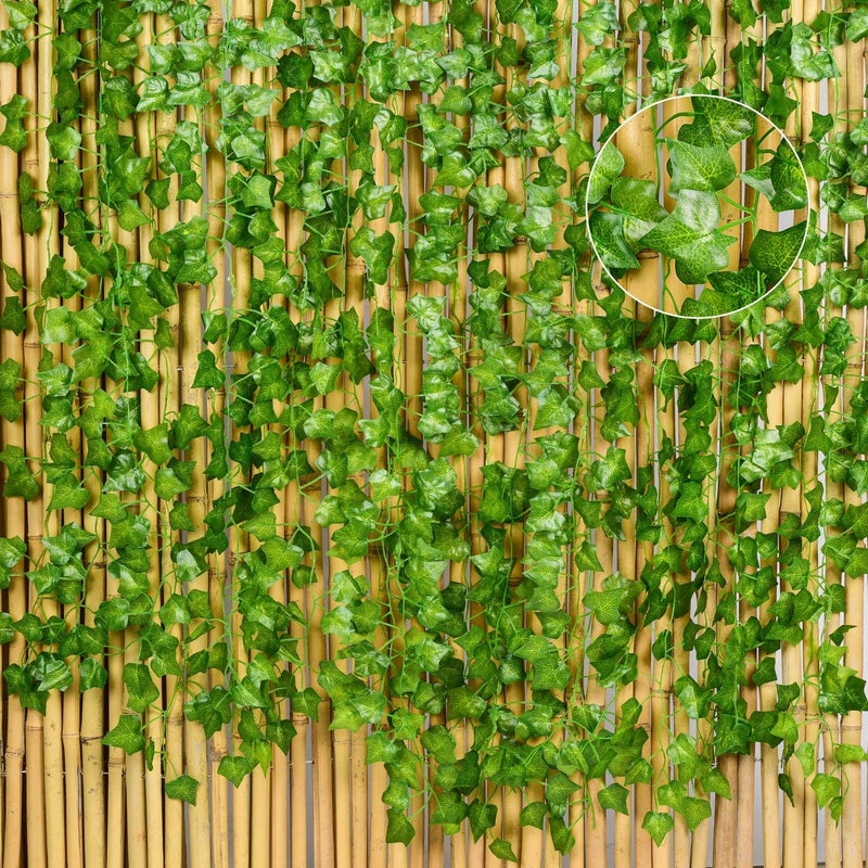 DearHouse 24 Pack 168Ft Artificial Ivy Vine Greenery Garlands Fake Plants Hanging Garland Fake Vine Leaves Home Kitchen Garden Office Wedding Wall Decorrden Office Wedding Wall Decor - Image 2
