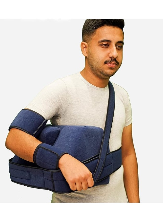 حزام كتف بمخدة إسفنجية عالية الكثافة مع حزام خصر قابل للتعديل – تثبيت مثالي لحالات الخلع والخلع الجزئي - Image 2