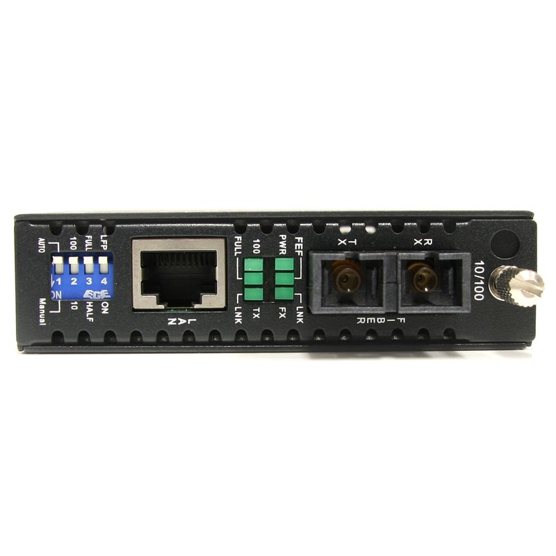 StarTech.com 10/100 Mbps Single Mode Fiber Media Converter SC - 18.6 miles/30km Over Single Mode SC Fiber, TAA (ET90110SM302) - Image 2