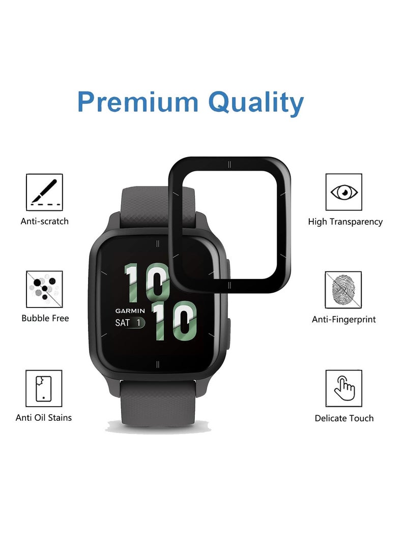 Excefore - Screen Protector for Garmin Venu Sq 2 GPS Smartwatch, 4 Pack Invisible Ultra HD Clear Film Anti Scratch Skin Guard - Smooth/Self-Healing/Bubble, Compatible with Garmin Venu Sq 2 Watch - Image 1