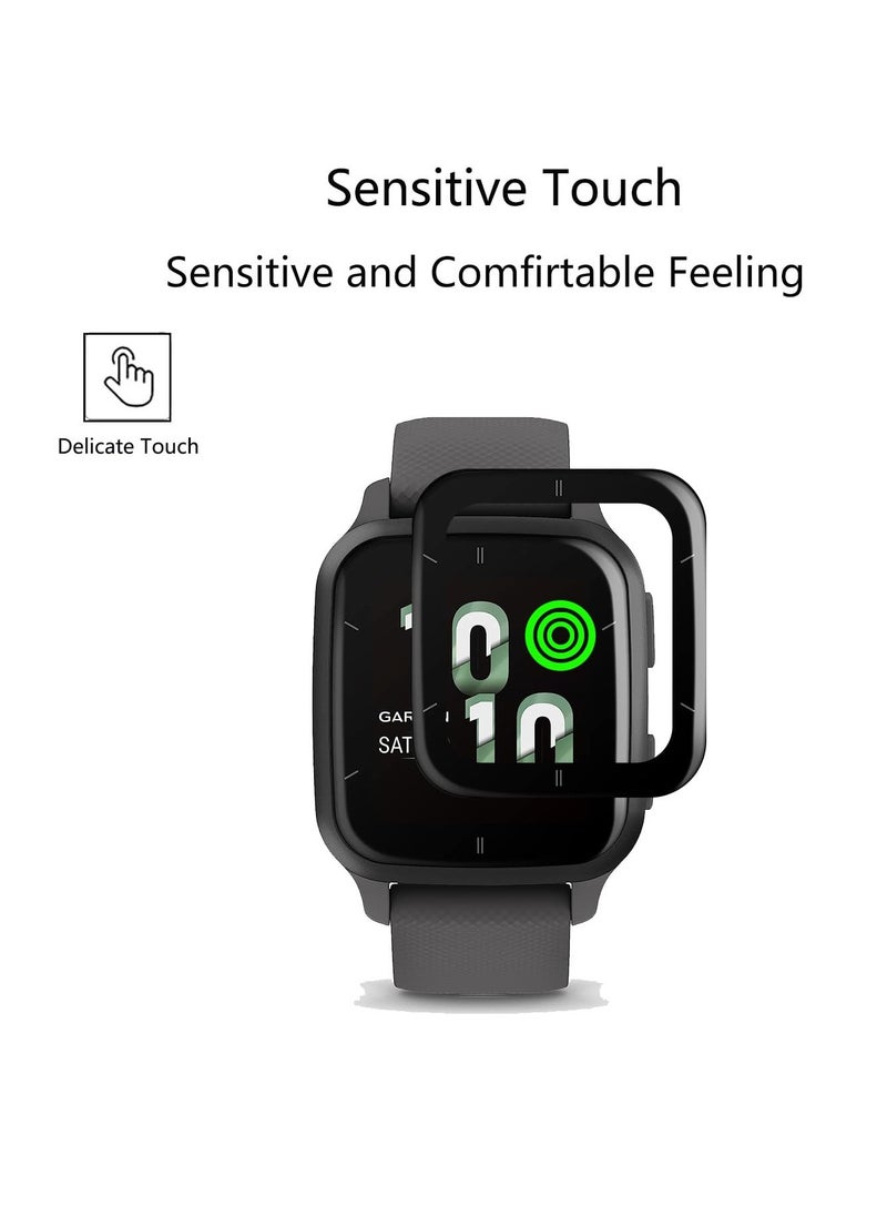 Excefore - Screen Protector for Garmin Venu Sq 2 GPS Smartwatch, 4 Pack Invisible Ultra HD Clear Film Anti Scratch Skin Guard - Smooth/Self-Healing/Bubble, Compatible with Garmin Venu Sq 2 Watch - Image 1