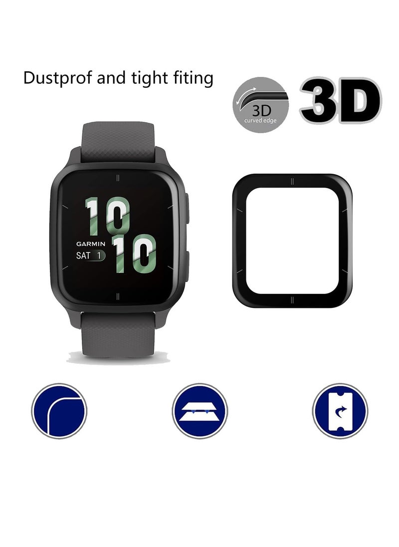 Excefore - Screen Protector for Garmin Venu Sq 2 GPS Smartwatch, 4 Pack Invisible Ultra HD Clear Film Anti Scratch Skin Guard - Smooth/Self-Healing/Bubble, Compatible with Garmin Venu Sq 2 Watch - Image 1