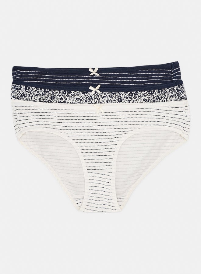 Carina Pack of 3 Colored Bikini Panties  - Image 1