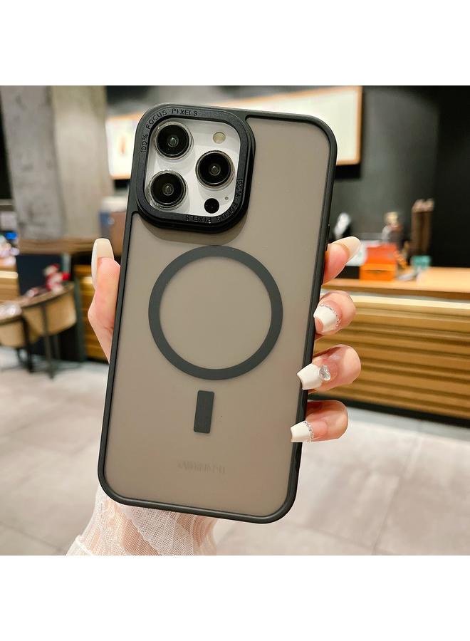 اس-توب جراب هاتف iPhone 14 Pro Max مصنوع من المعدن الصناعي غير اللامع مصنوع من الأكريليك مع غطاء MagSafe - Image 1