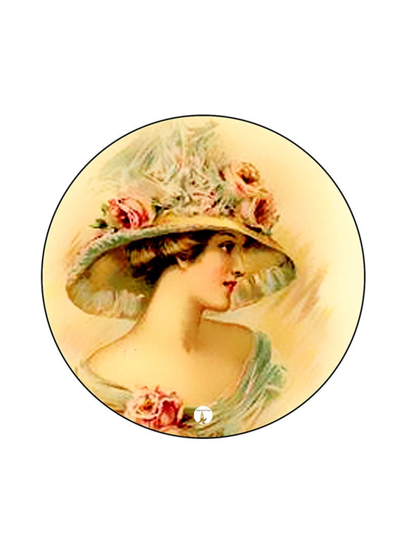 RKN Vintage Art Print Mouse Pad Multicolour