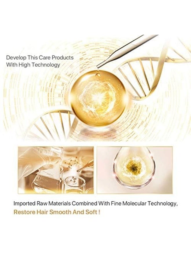 بورك قناع علاج الكيراتين السحري، بلسم متقدم للجذور الجزيئية للشعر الجاف والتالف، 5 ثوان لاستعادة الشعر الناعم (120 مل) - Image 3