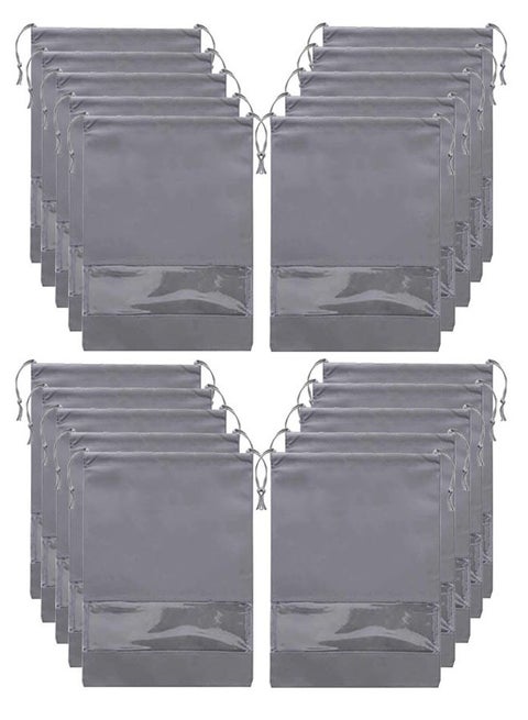 20-Piece Portable Non Woven Dustproof Travel Shoe Bag Storage Bag
