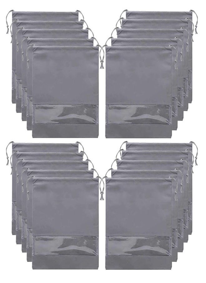 ZCM-HAPPY 20-Piece Portable Non Woven Dustproof Travel Shoe Bag Storage Bag  - Image 1