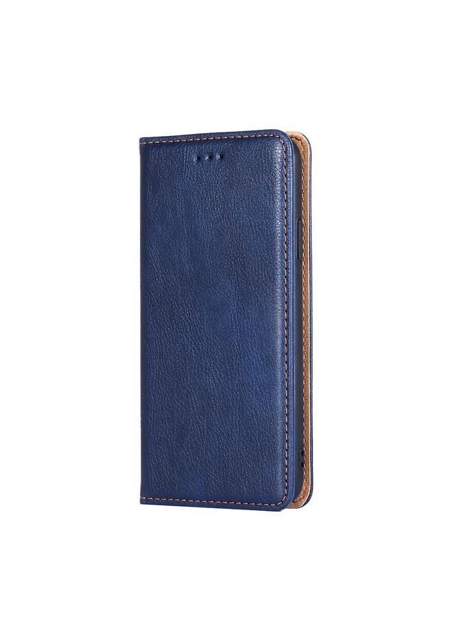 The Bros Case For Samsung Galaxy A22 5G Gloss Oil Solid Color Magnetic Leather Phone Case 