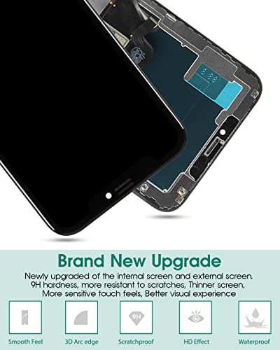 SRJTEK for iPhone Xs Max Screen Replacement XS MAX LCD Digitizer 6.5inch for iPhone Xs Max Display Replacement Touch Screen Assembly Sensor A1921 LCD A2101, A2102, A2104(Black) - Image 4
