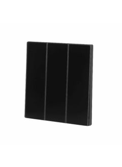 Donmarco 3 Gang 2 Way Switch – Ultra Thin Glass, Modern & Durable, Fire-Resistant Electric Switch, 15-Year Warranty, Wall Switch for Home and Office (Matt Black)  - Image 2