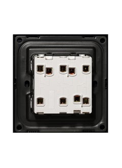 Donmarco 3 Gang 2 Way Switch – Ultra Thin Glass, Modern & Durable, Fire-Resistant Electric Switch, 15-Year Warranty, Wall Switch for Home and Office (Matt Black)  - Image 3