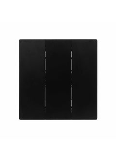 Donmarco 3 Gang 2 Way Switch – Ultra Thin Glass, Modern & Durable, Fire-Resistant Electric Switch, 15-Year Warranty, Wall Switch for Home and Office (Matt Black)  - Image 1
