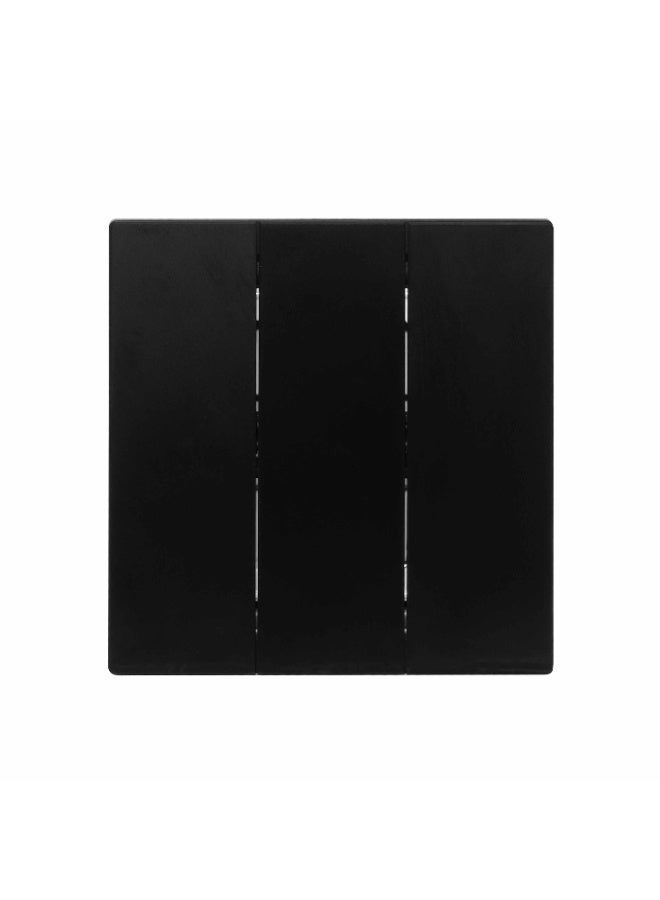 Donmarco 3 Gang 2 Way Switch – Ultra Thin Glass, Modern & Durable, Fire-Resistant Electric Switch, 15-Year Warranty, Wall Switch for Home and Office (Matt Black) - Image 1