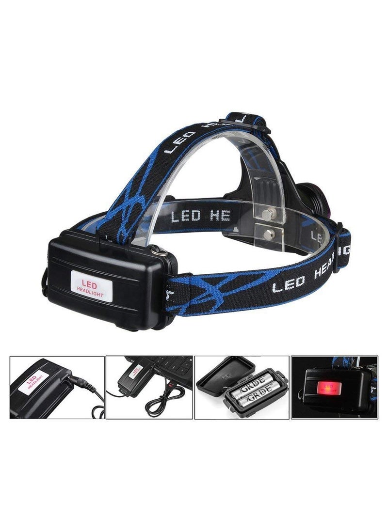 PARIDHI PARIDHI Best Super Bright Headlamp Light Rechargeable Head Torch Hands Free Head Flashlight LED Lmap Water Resistant Drop Resistant Head Lamp Spotlight for Camping Fishing Running Cycling  - Image 5