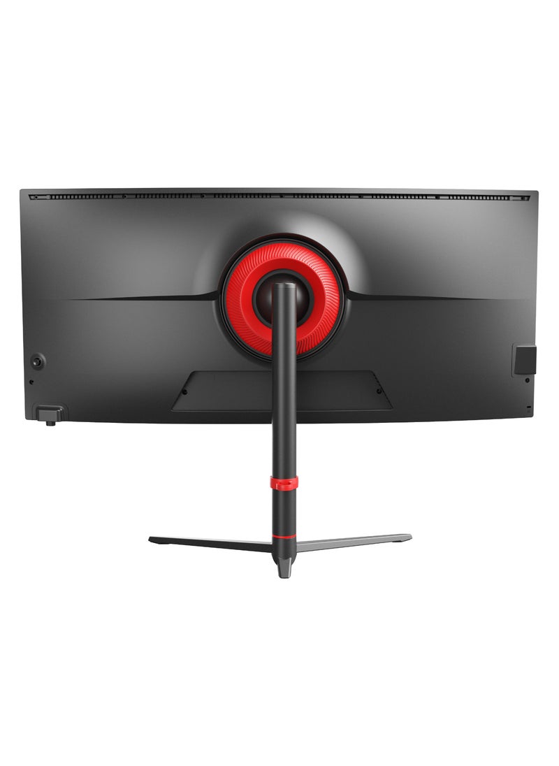 ماجيستي - ماجيستي شاشة العاب 34 انش منحنية 4K UWQHD 3440x1440, Nano IPS, 144Hz, 1ms GTG, منحنية 1900R, HDR400, 10Bit , DCI-P3 95%, Free SYNC , إنارة DisplayPort, HDMI, VESA, حامل قابل للتعديل - Image 1