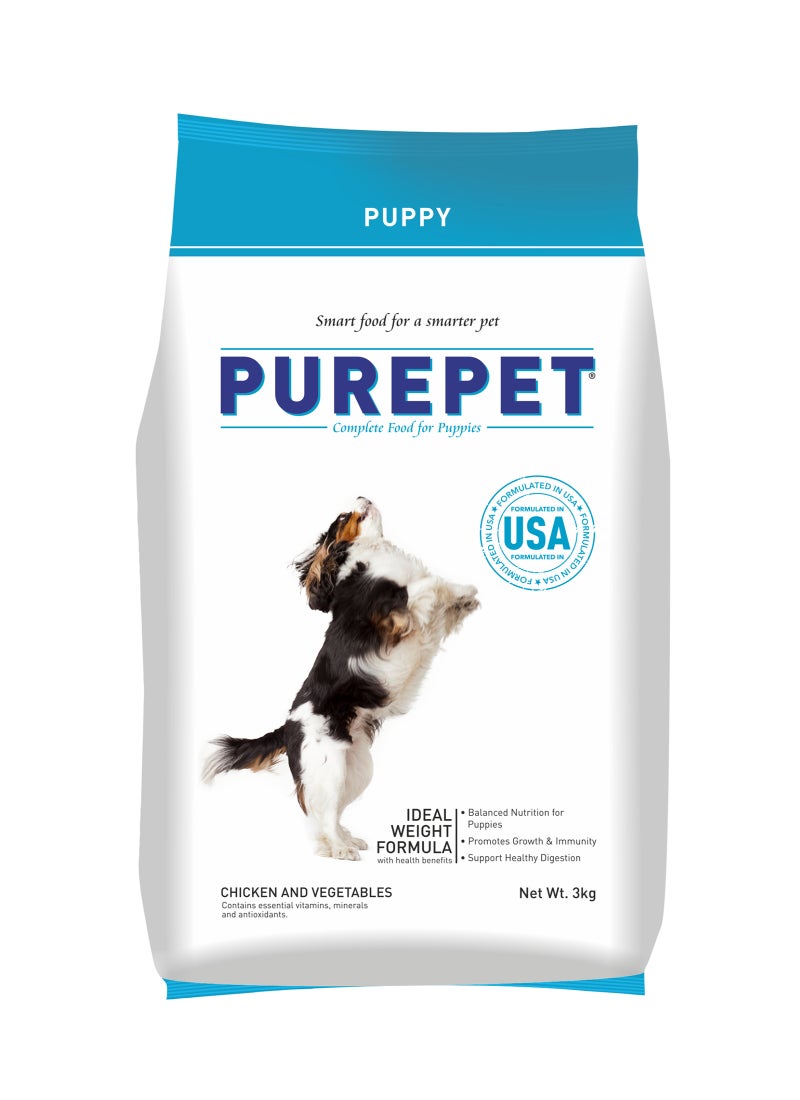 PUREPET طعام جاف للكلاب الجراء دجاج وخضروات - Image 1